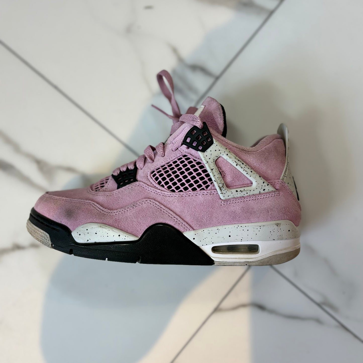 Jordan 4 pink orchid used no box