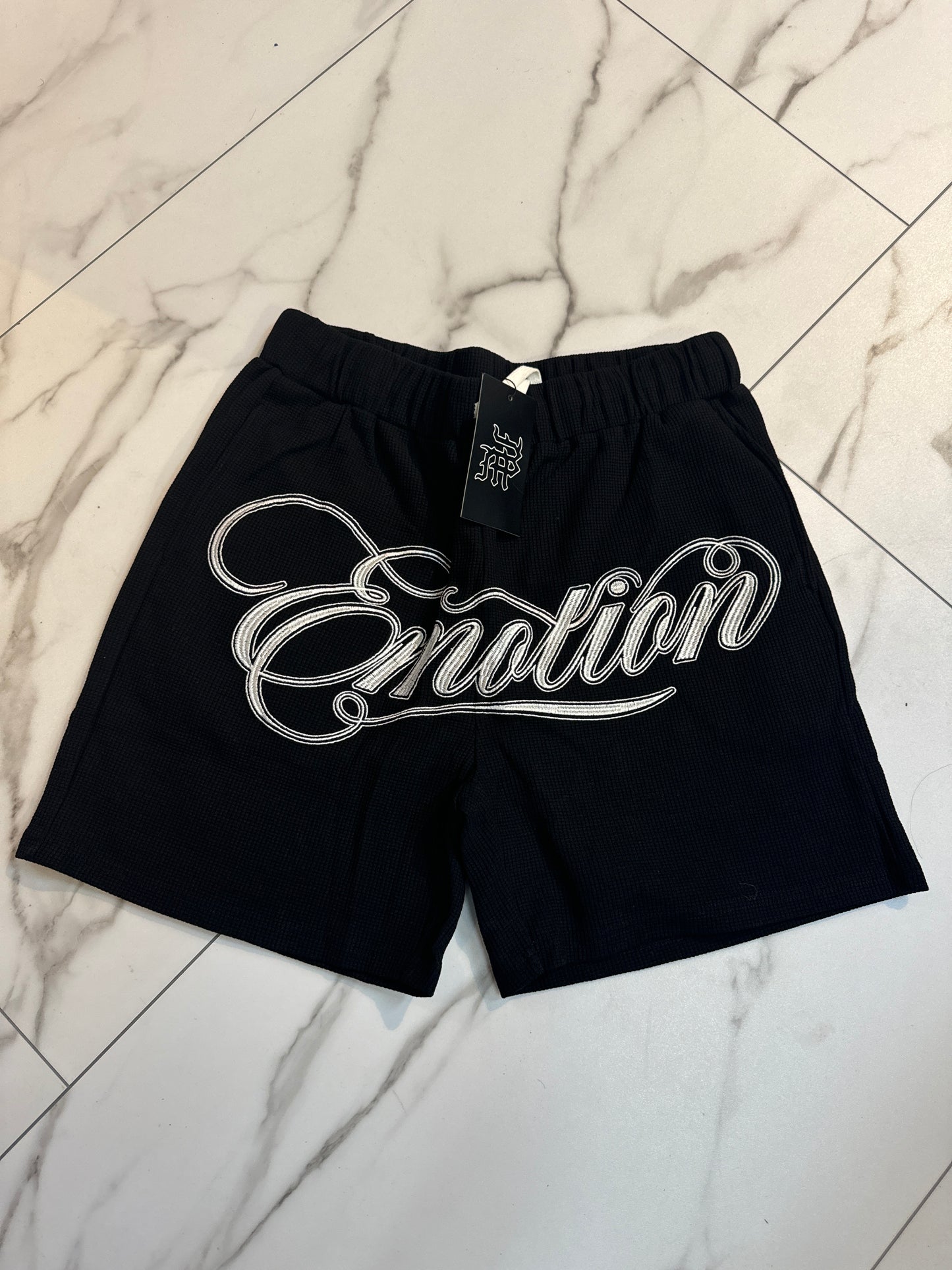 Mixed Emotion Black Shorts