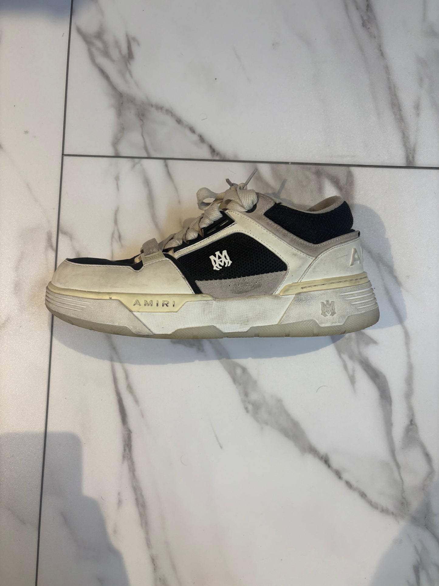 Amiri trainers “black and white” used