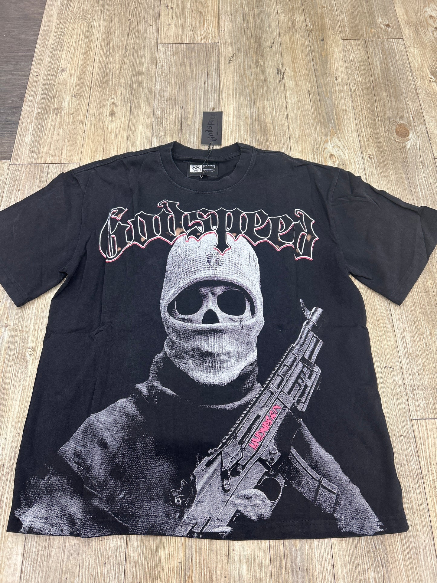 God Speed Black skeleton AK Tee