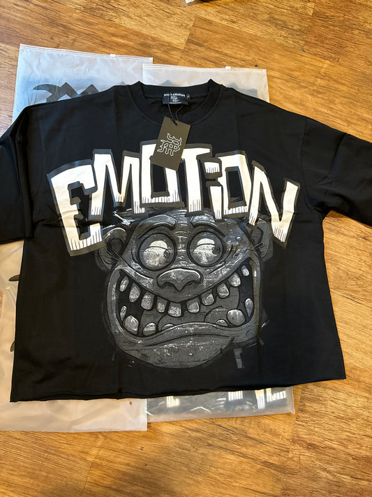 Mixed Emotion Black Monster Tee