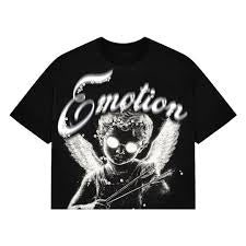 Mixed Emotion Cupid Black Tee