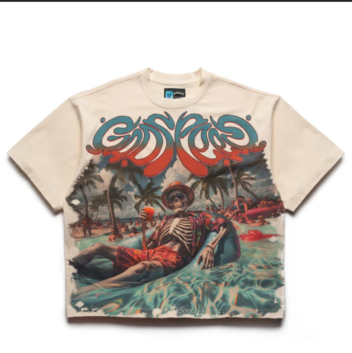 Godspeed cream beach tee