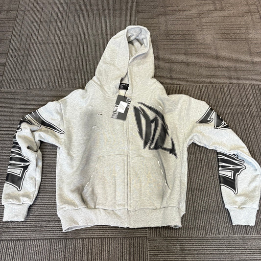 Mixed emotion grey hoodie