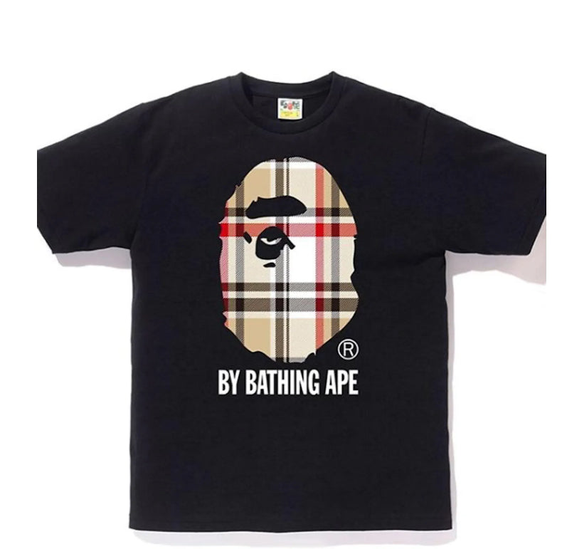 Bape Black Check Tee