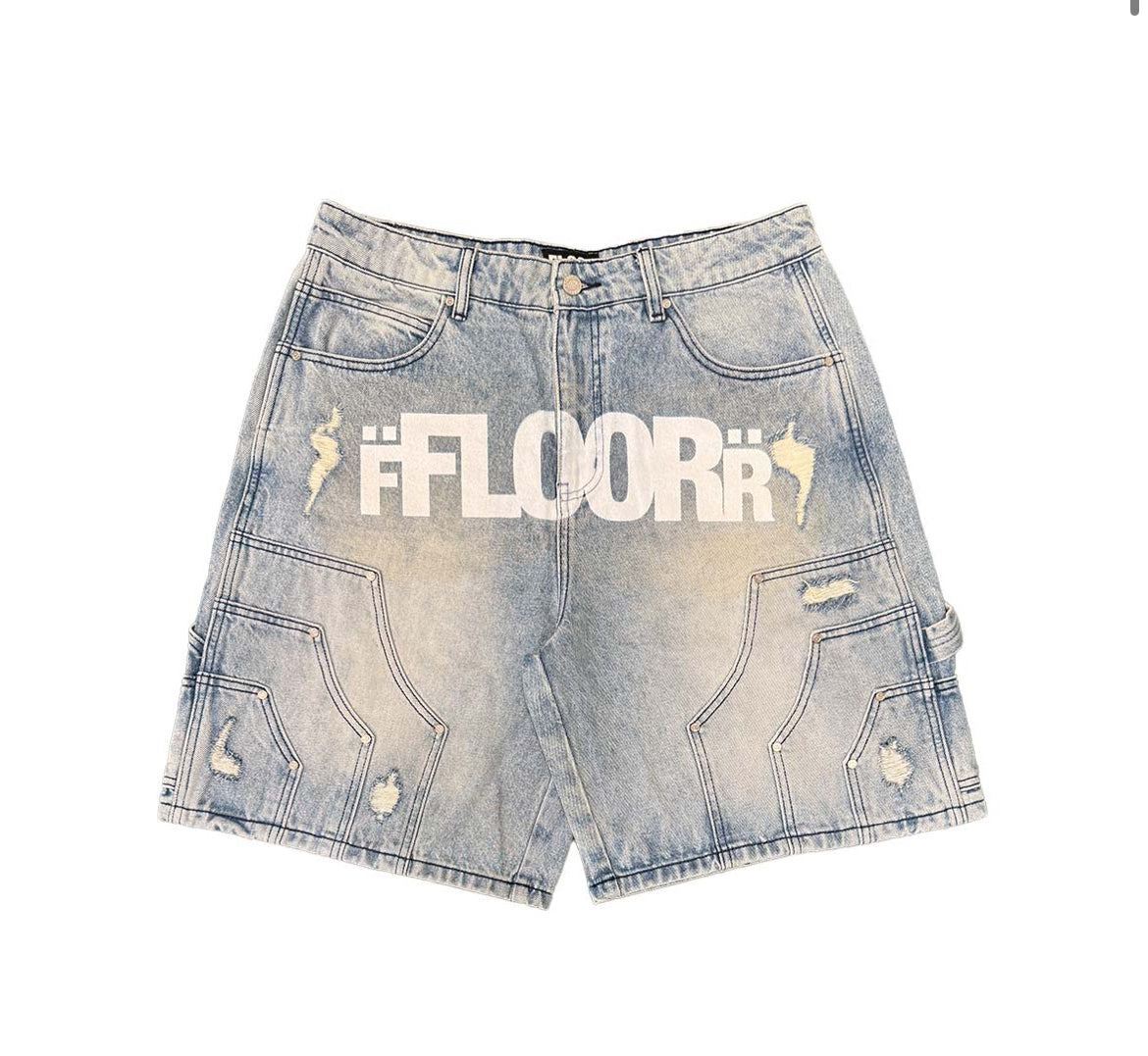 Uniform Jorts Light Wash