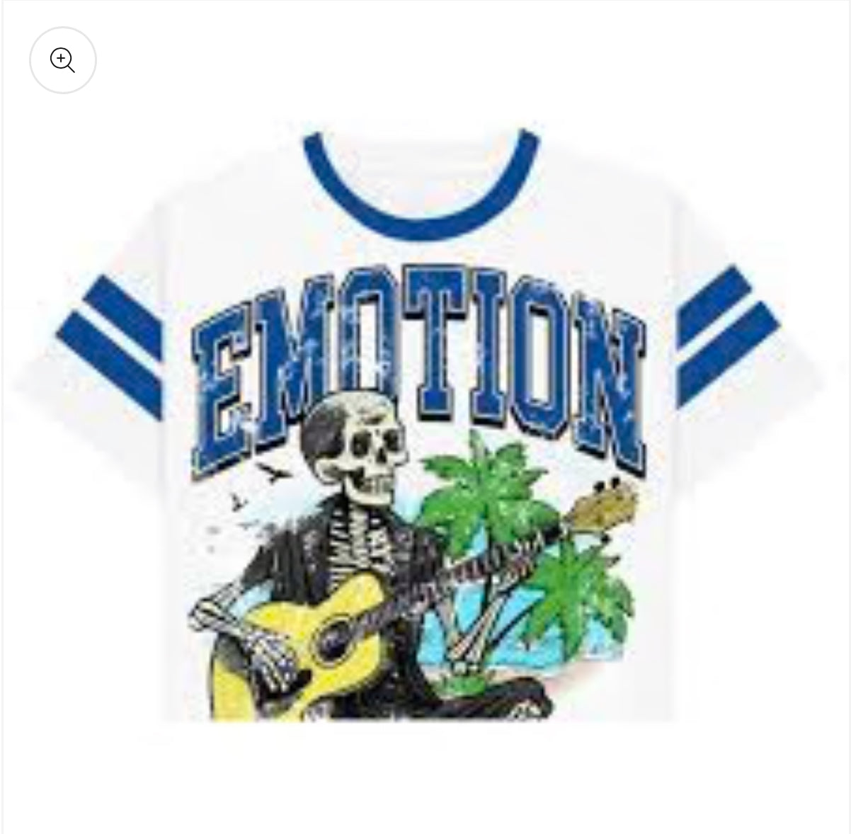 Mixed Emotion cropped Beach Tee