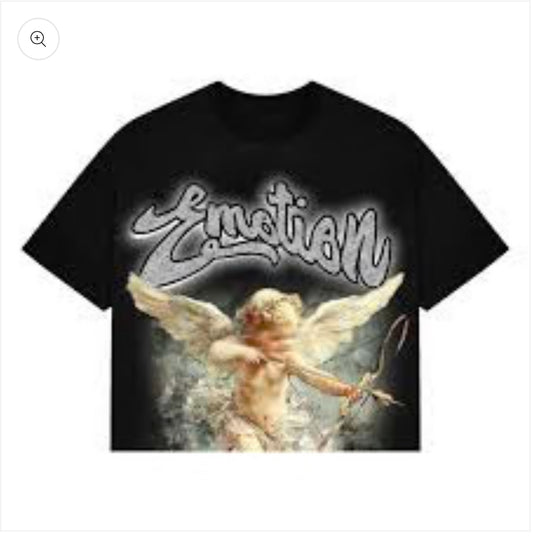 Mixed Emotion Black Cupid tee
