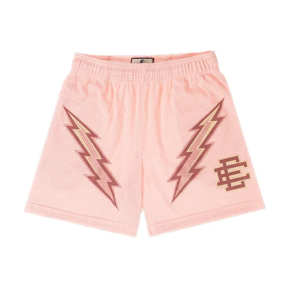 Eric Emanuel Bolt Pattern Mesh Rose Quartz Short