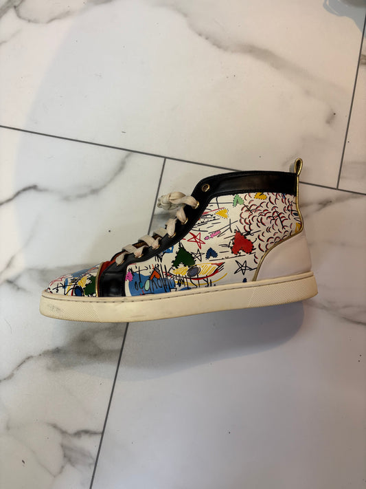 Louboutin multi color high top