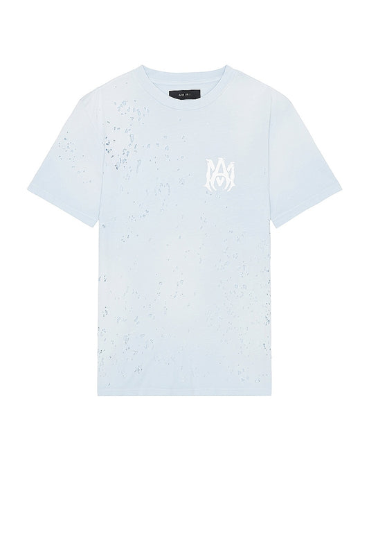 Amiri Blue Washed Shotgun Tee