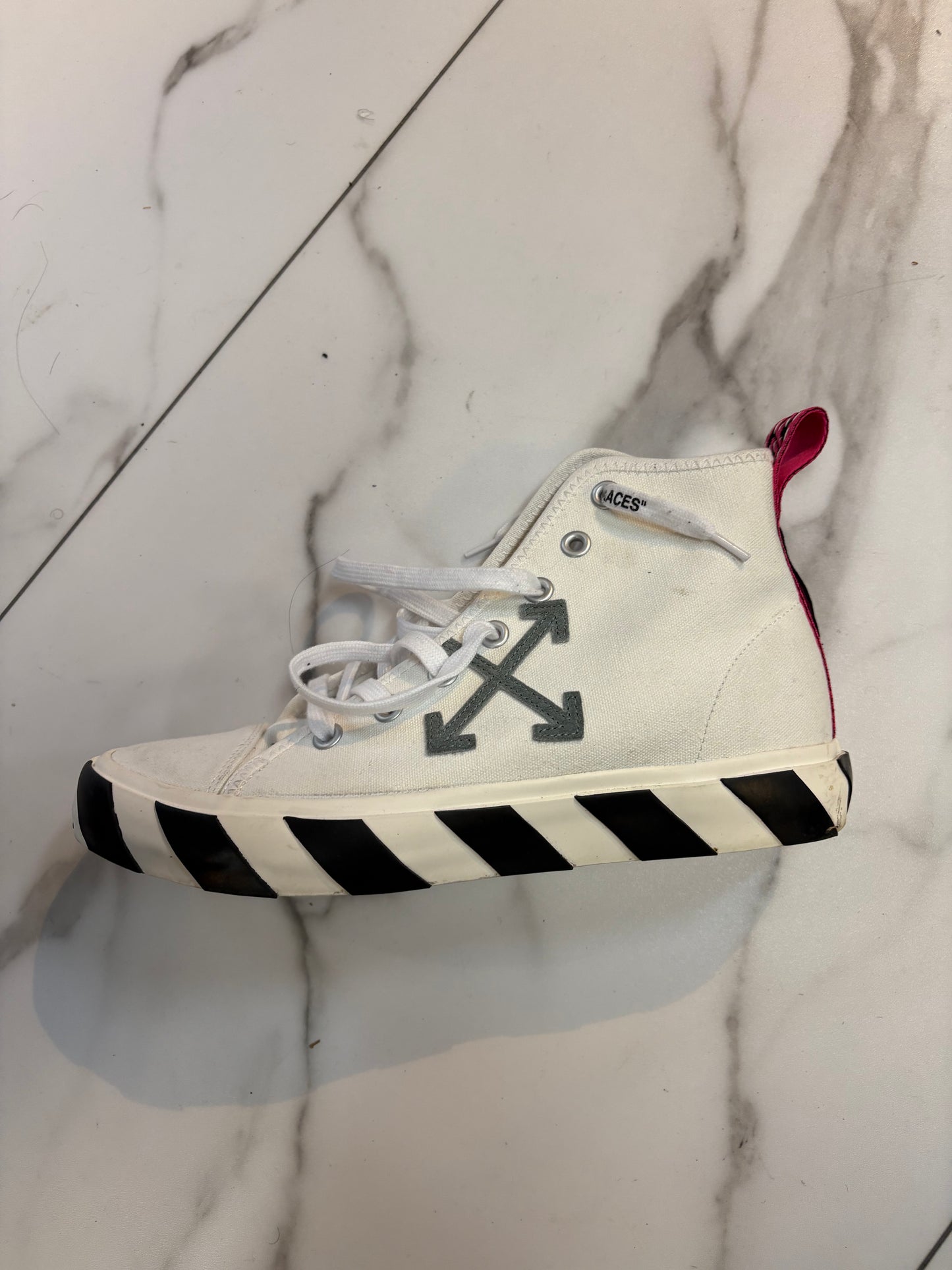 White Off White High Tops