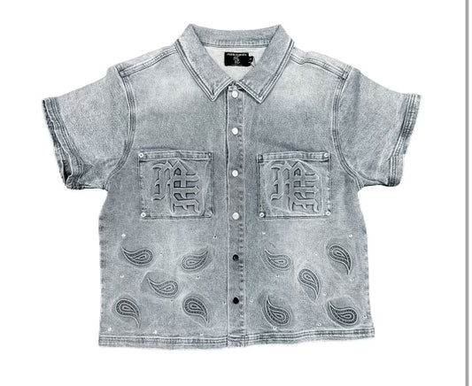 Mixed Emotions Blue Paisley Jacket