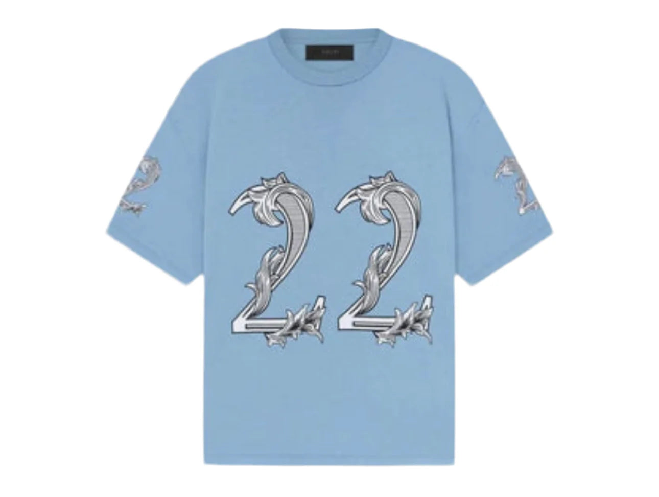 Amiri Blue Oversized 22 tee