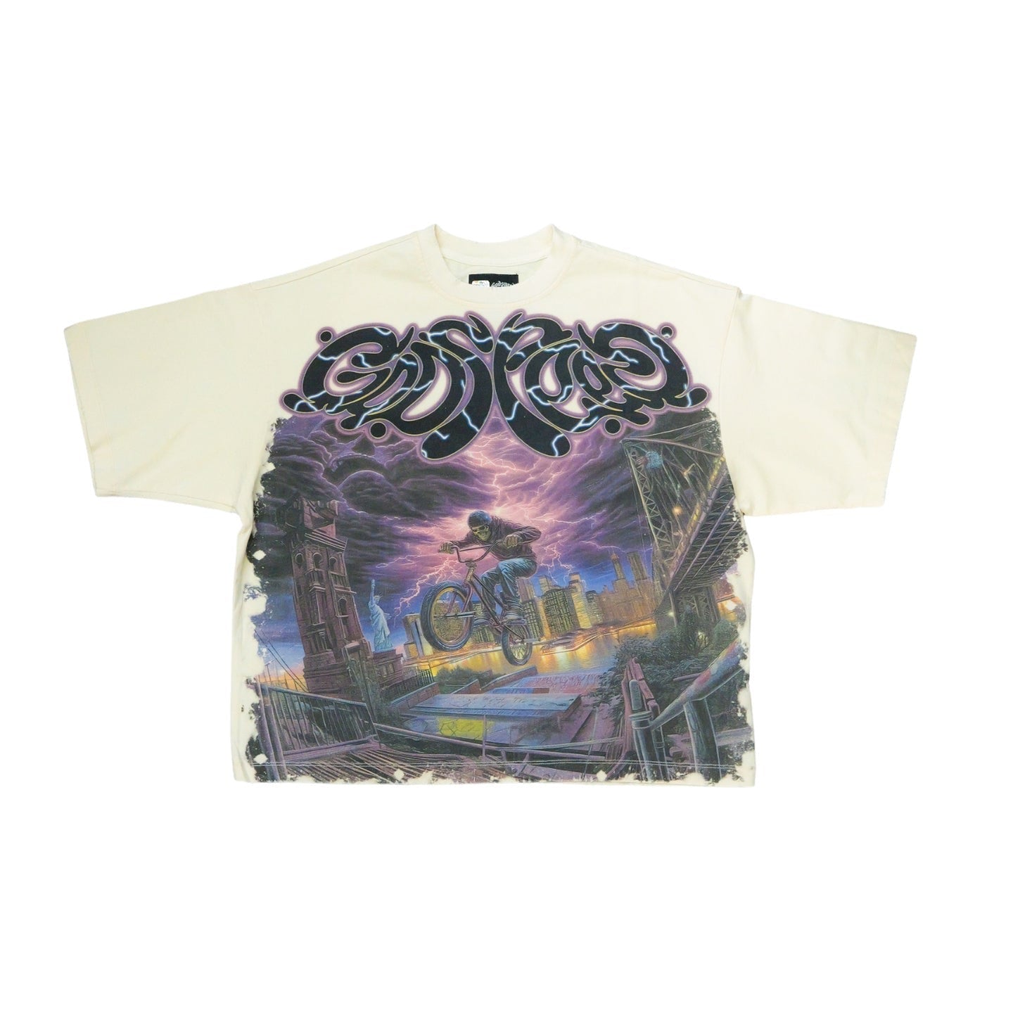 God speed Cream BMX Bone tee