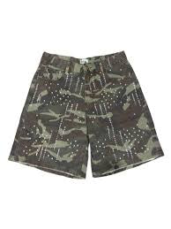 Dry Rot Camo Rhinestone Jean Shorts