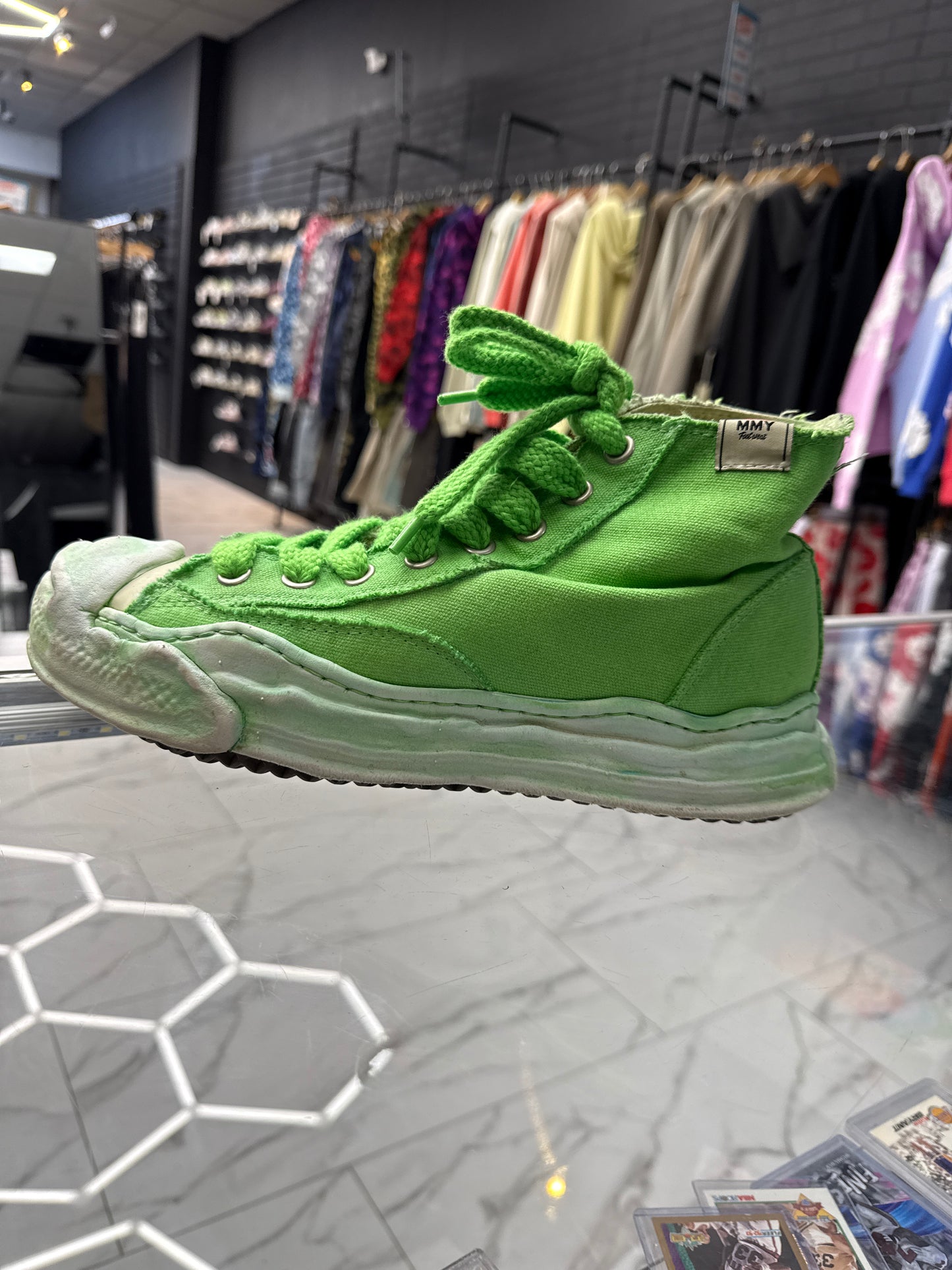 Maison Mihara Neon Green Used W box