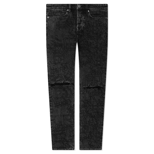 Ksubi Jean Stencil Chamber Black