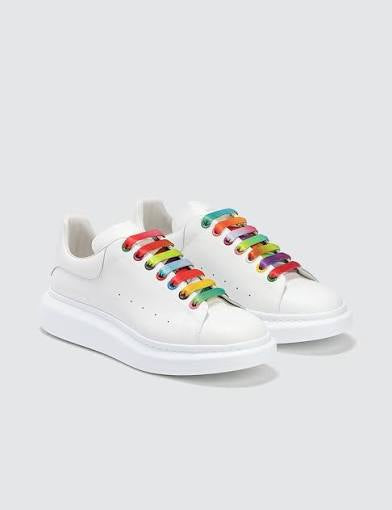Alexander McQueen Rainbow laces Used w box