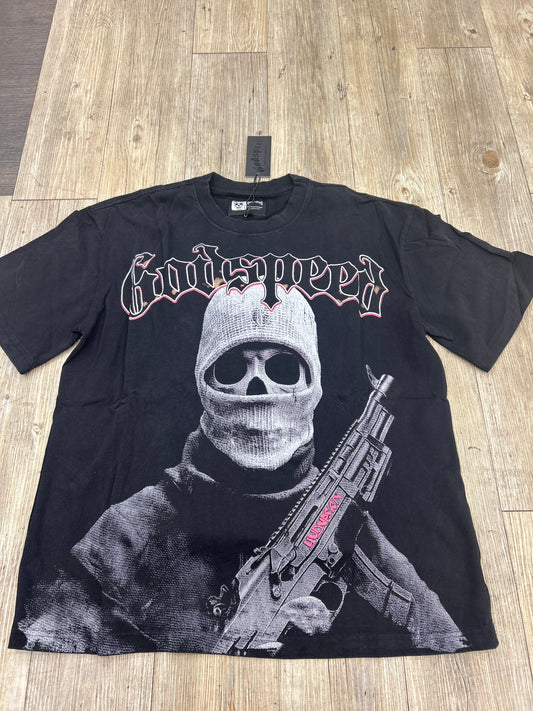 God Speed Black skeleton AK Tee