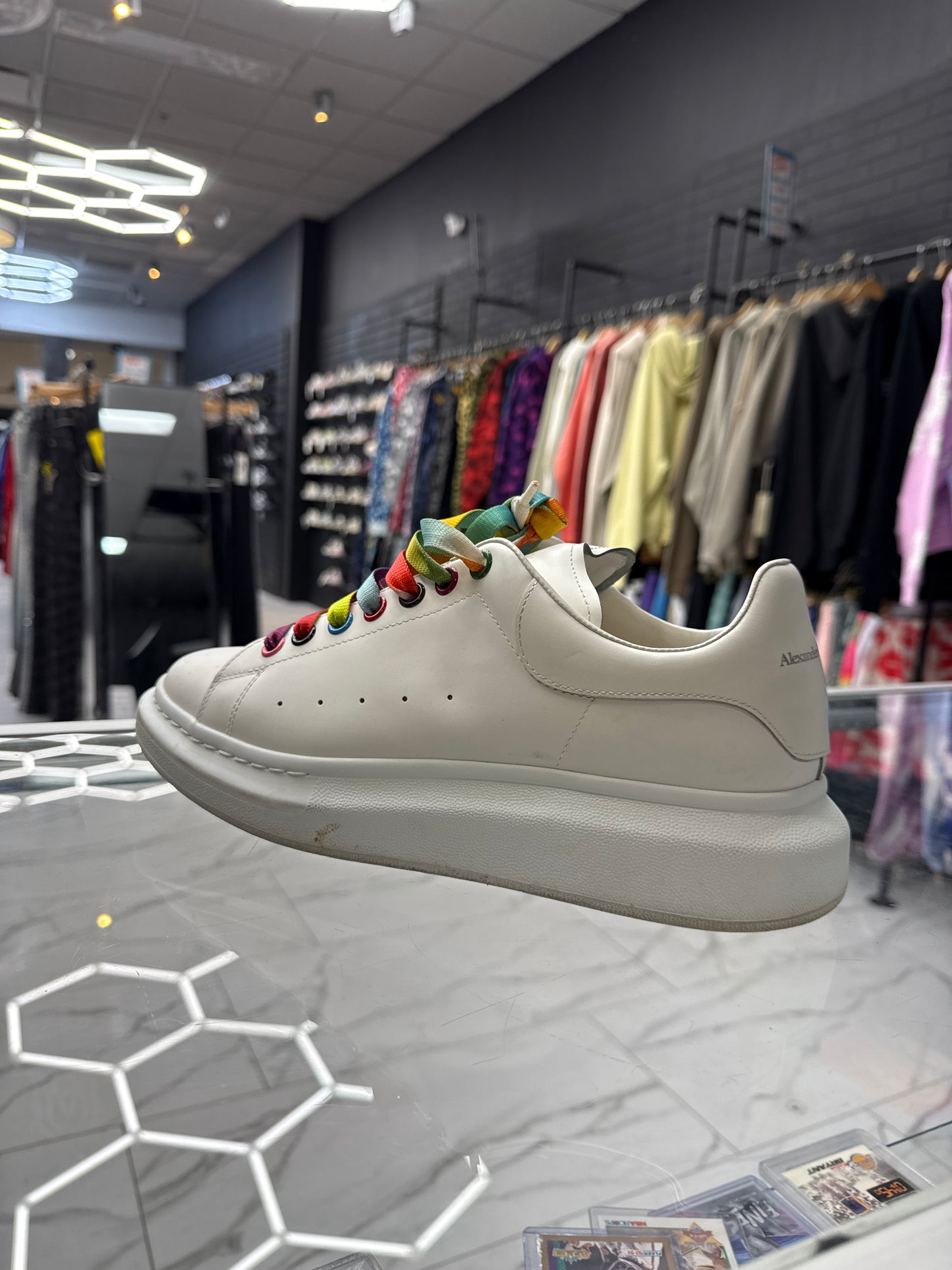 Alexander McQueen Rainbow laces Used w box