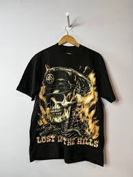 Lost & Hill Black Skeleton Conducter Tee