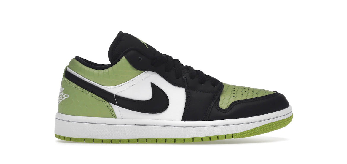 Jordan 1 Low Snakeskin Vivid Green