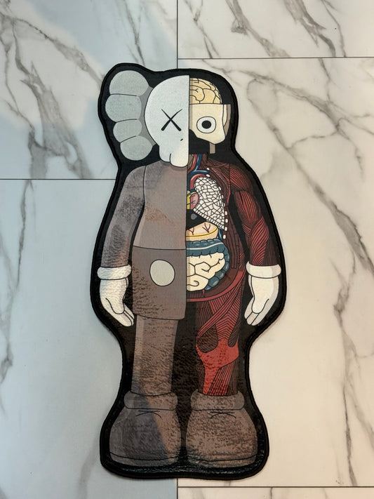 Kaws brown organ rug