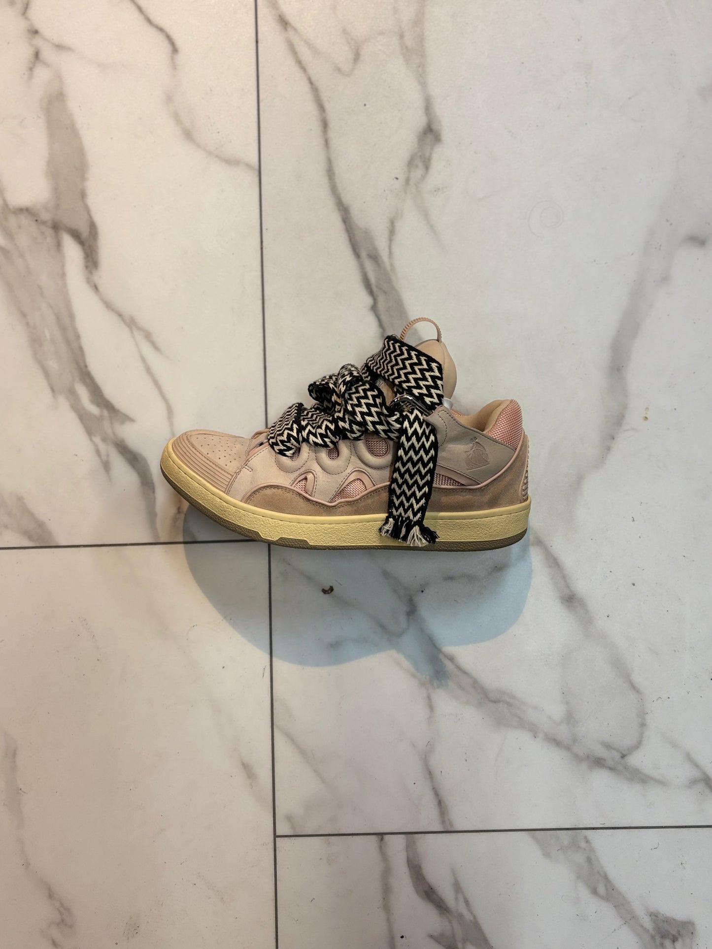 Lanvin leather curb pink