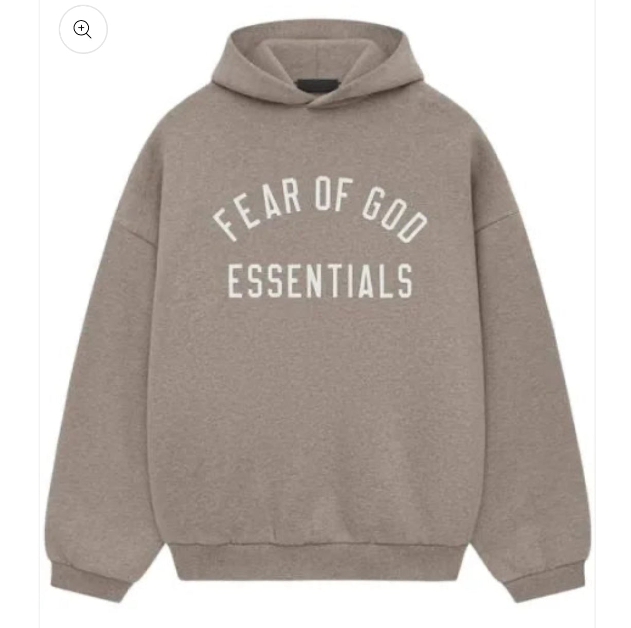 Essentials Heather Gray Fleece Hoodie