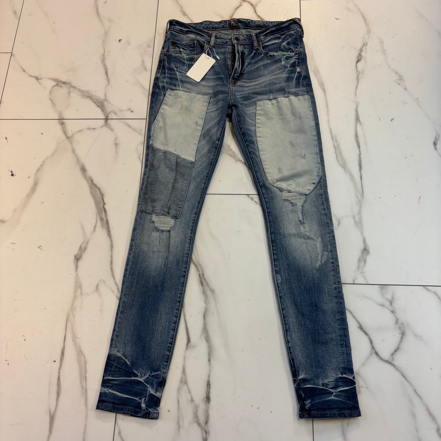 Used PRPS Jean  White Patches