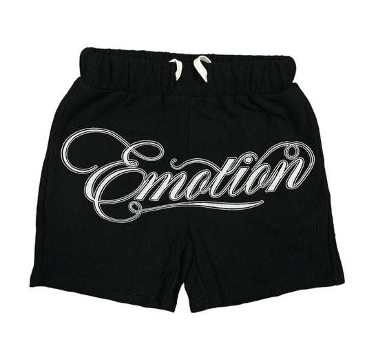 Mixed Emotion Black Shorts