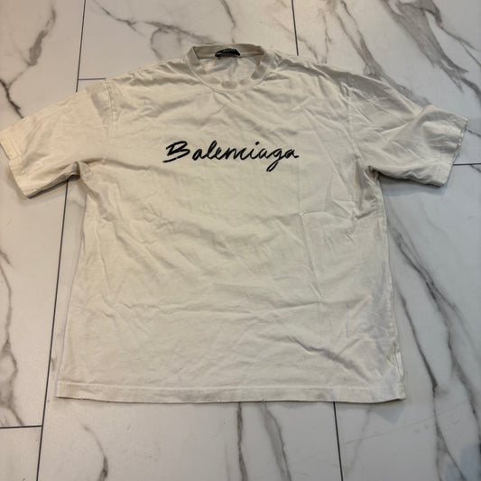 Balenciaga white unisex tee
