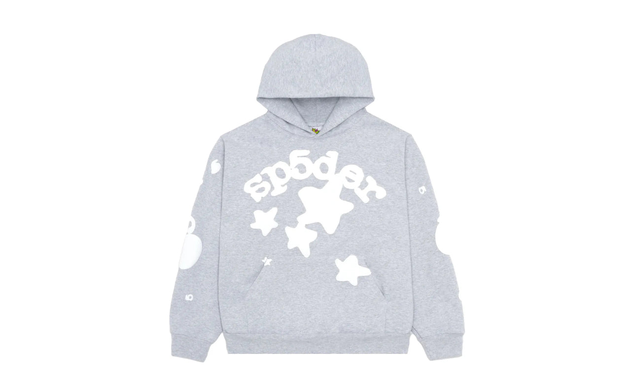 Sp5der Beluga Grey Hoodie