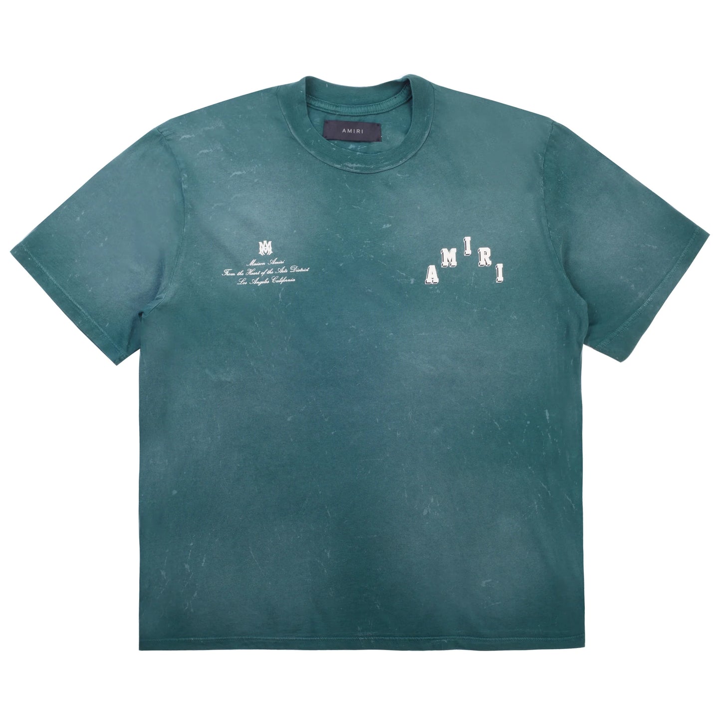 Amiri Green Collegiate Tee