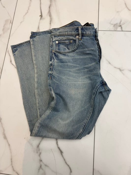 Purple jeans light wash used