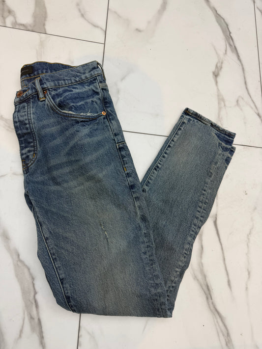 Purple jeans dark wash used