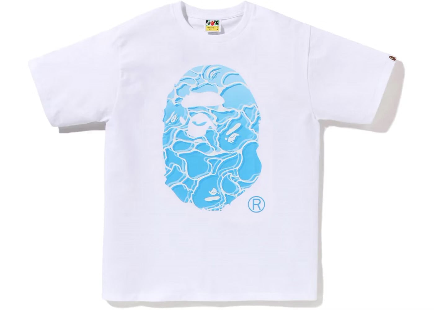 Bape ABC Sea Surface Camo White Tee