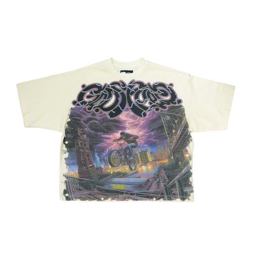 God speed Cream BMX Bone tee