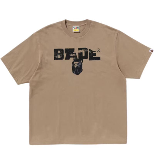 Bape Beige Army Relaxed Fit Tee