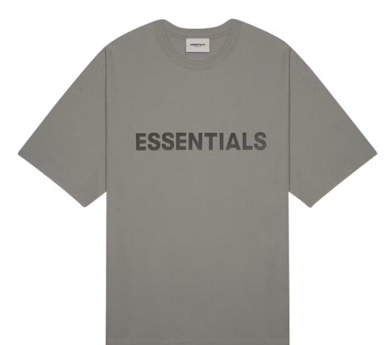 Essentials Charcoal Front Logo Tee