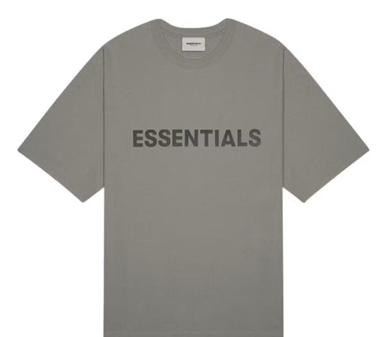 Essentials Charcoal Front Logo Tee
