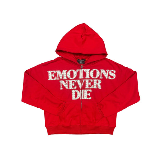 Mixed Emotion #6 Red Never Die Zip Up