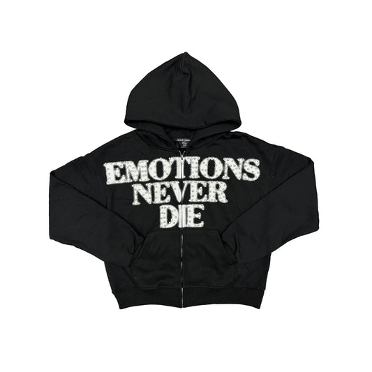 Mixed Emotion #2 Black Never Die Zip Up