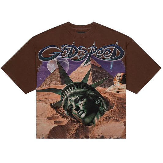 God speed brown mother Cairo tee